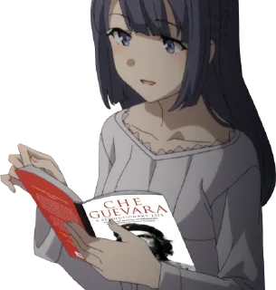 Sticker 📕 Anime girls holding leftist books