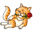 Sticker 🌹 Striped Cat