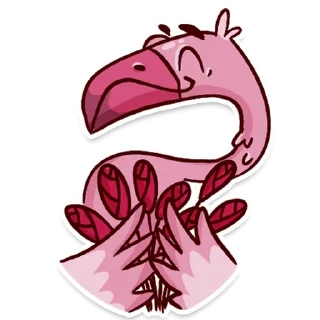 Video sticker 🦩 Flamingo @tryam.art