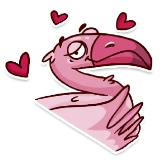 Video sticker 🥰 Flamingo @tryam.art