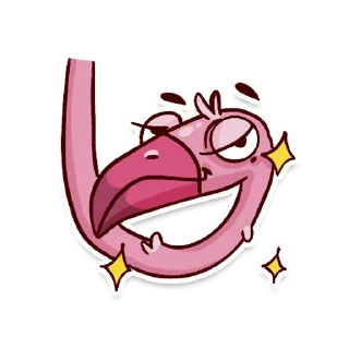 Sticker 🤩 Flamingo @tryam.art