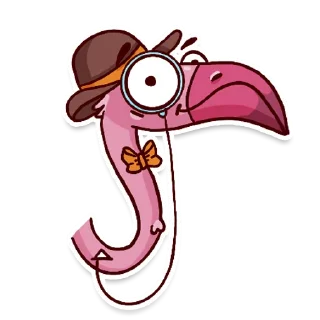 Sticker 🦩 Flamingo @tryam.art