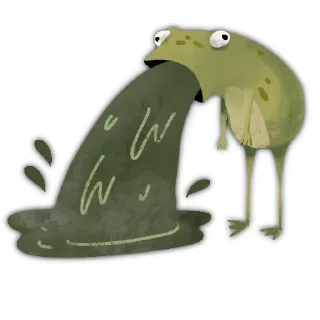 Sticker 👎 🐸 Токсичная лягушка 🐸 @rsvt_art