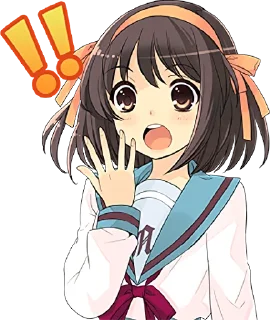 Sticker 😱 The Melancholy of Haruhi Suzumiya :: @line_stickers