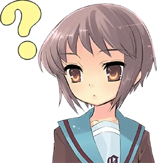 Sticker ❓ The Melancholy of Haruhi Suzumiya :: @line_stickers