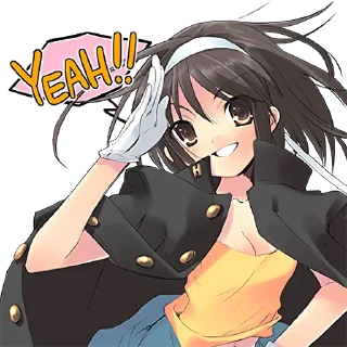 Sticker 😁 The Melancholy of Haruhi Suzumiya :: @line_stickers