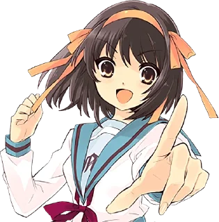 Sticker 👆 The Melancholy of Haruhi Suzumiya :: @line_stickers