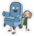 Sticker 😅 Rick and Morty