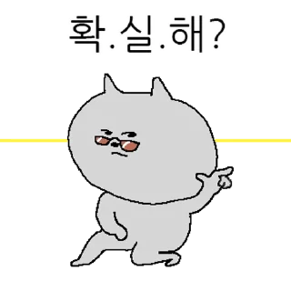 Video sticker 💬 작은 회색 고양이 2 By @KakaoEmoticon