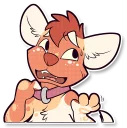 Sticker 😅 Cinnamon Wild Dog