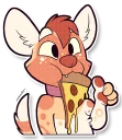 Sticker 🍕 Cinnamon Wild Dog