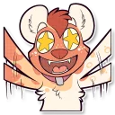 Sticker 😝 Cinnamon Wild Dog