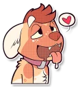 Sticker 😚 Cinnamon Wild Dog