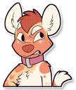 Sticker 😤 Cinnamon Wild Dog