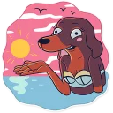 Sticker 💁 Dachshund Jones