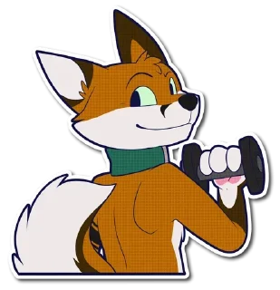 Sticker 💪 Favs Furry (SFW) by @FavoriteStickerBot