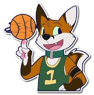 Sticker 🏀 Favs Furry (SFW) by @FavoriteStickerBot