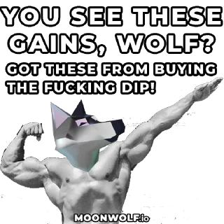 Sticker 💪 MOONWOLF.io