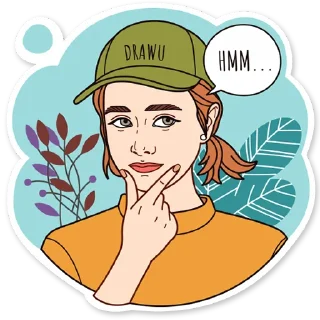 Sticker 🤔 DrawuApp