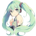 Sticker 😊 Hatsune Miku @Nekosticker