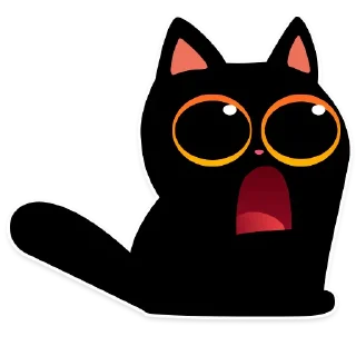 Sticker 😱 cat Teftel