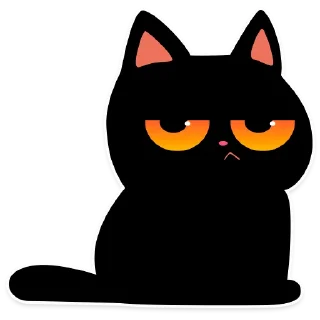 Sticker 😒 cat Teftel