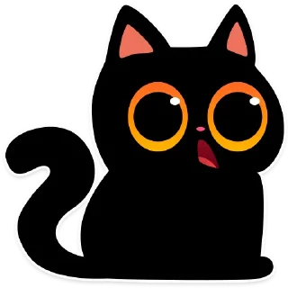 Sticker 😧 cat Teftel