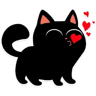 Sticker 😘 cat Teftel