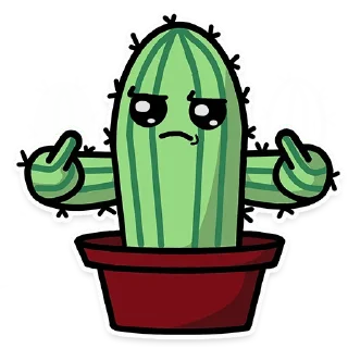 Sticker 🖕 Cactus