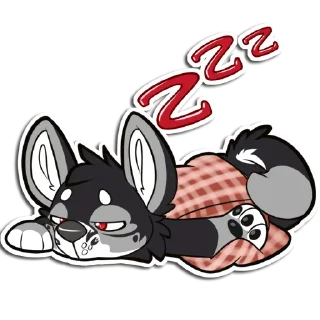 Sticker 😴 Hunter Husky