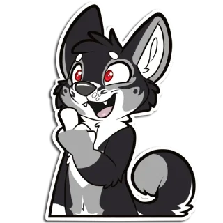 Sticker 🖕 Hunter Husky