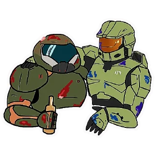 Sticker 🤝 Doom Eternal