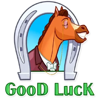 Sticker 🍀 Gentleman Horse