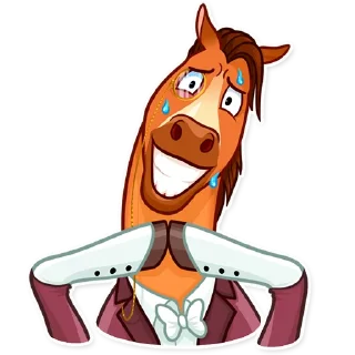 Sticker 😰 Gentleman Horse