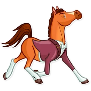 Sticker 🙅‍♂️ Gentleman Horse