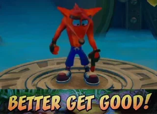 Sticker 👇 Crash Bandicoot