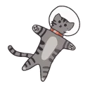 Sticker 😐 Space Kitties by @spacejournal