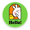 Sticker ✋ Spoiled Rabbit Stickers