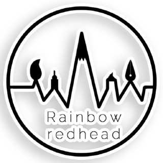 Sticker 🌈 Rainbow redhead