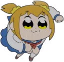 Sticker 🏃 Pop Team Epic Anime