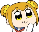 Sticker 😘 Pop Team Epic Anime