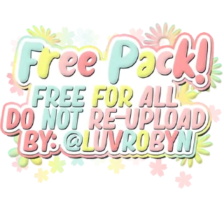 Video sticker 🌸 free pack — @luvrobyn