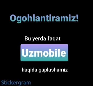 Sticker 👍 UzMobile USSD