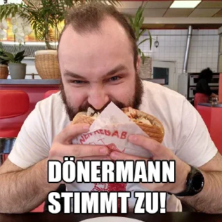 Video sticker 👍 Dönermann