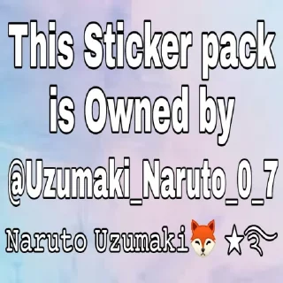 Sticker ©️ @Uzumaki_Naruto_0_7