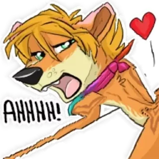 Sticker 😳 Distorted Furry