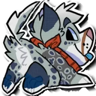 Sticker 🍑 Distorted Furry