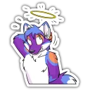 Sticker 😇 Scruffy The Fox!