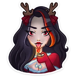 Sticker 🥵 Новогодняя Лилит (@TgSticker)