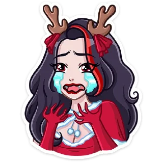 Sticker 😭 Новогодняя Лилит (@TgSticker)